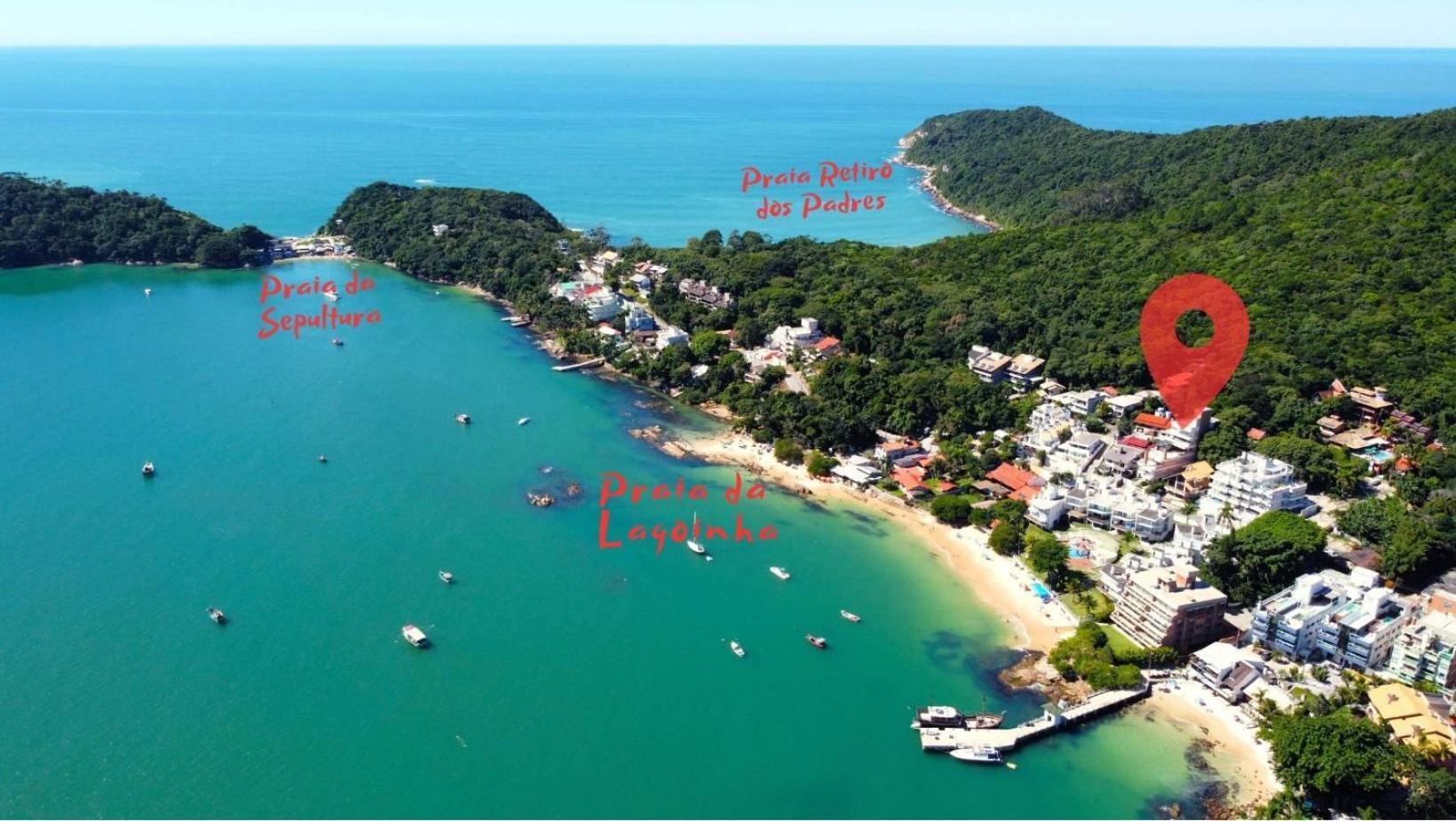 1083 - Apartamento Com Vista Para O Mar Em Bombinhas Esterno foto