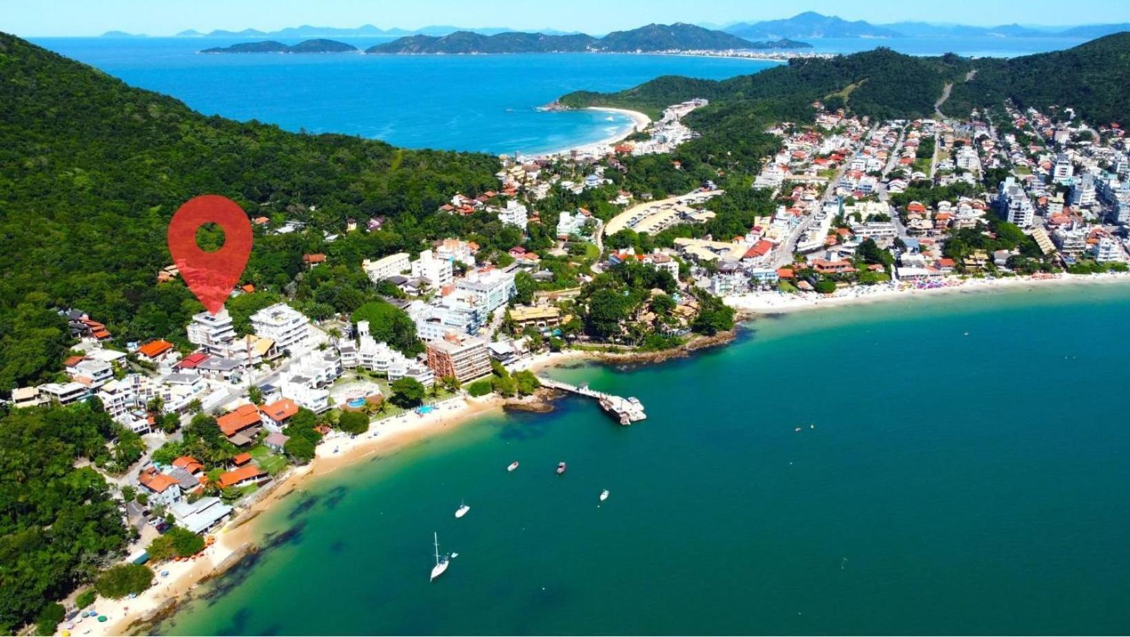 1083 - Apartamento Com Vista Para O Mar Em Bombinhas Esterno foto